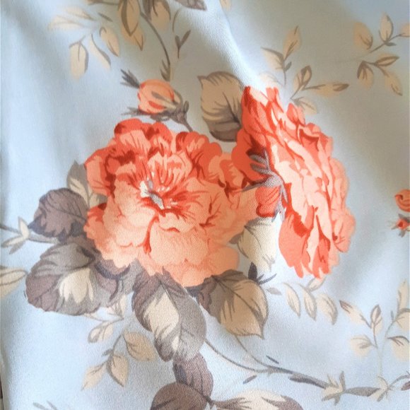 Women's Rose Floral Print Ruffle Hem Romper Short Sleeve Wide Leg Jumpsuit - Picture 13 of 13